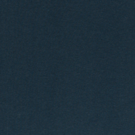 Brushed joggingstof: melange blauw/petrol (Swafing kleur 1749), per 25 cm
