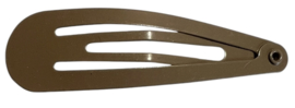 Klik klak haarspeldje mat taupe 5cm, per stuk