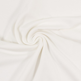 Boordstof: wit (Swafing kleur 011) Rondgebreid 50 cm. Per 25 cm