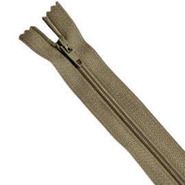Nylon rits beige niet deelbaar 50 cm