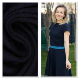 Brushed joggingstof: donkerblauw (Swafing kleur 599), per 25 cm