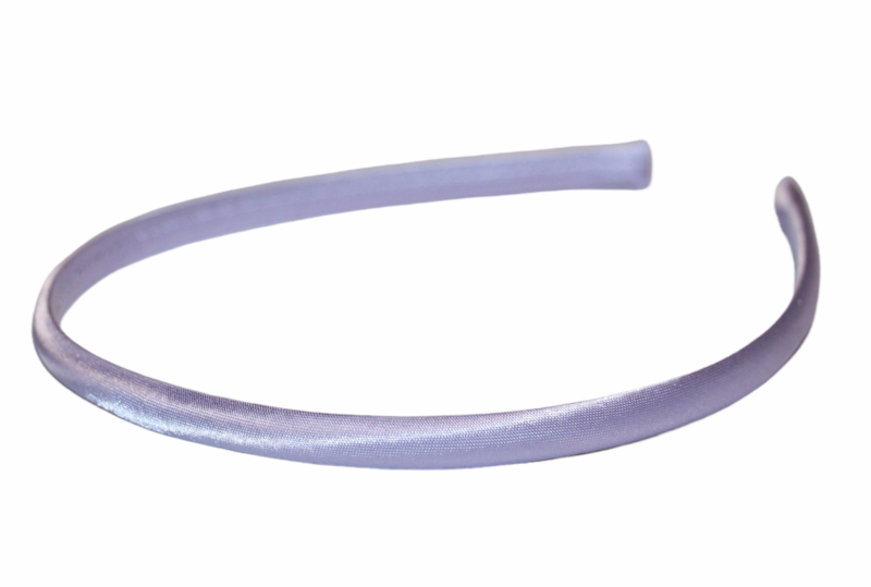 Diadeem / Haarband 7 mm satijn kleur lila