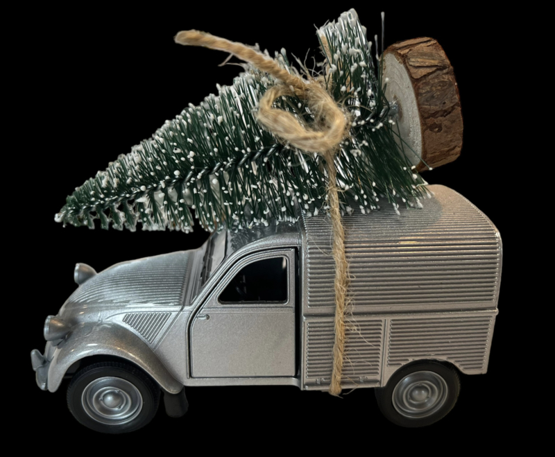 Auto met kerstboom; Citroën