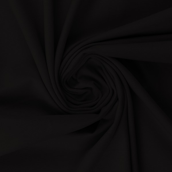 Tricot: effen zwart (Swafing kleur 299) per 25cm