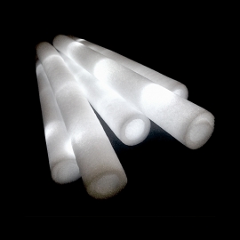 LED Foam sticks wit 10 stuks