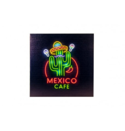 Mexico cafe lichtbord 25 leds 40X40X2.8CM