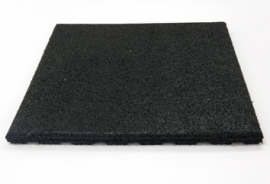 anti-tril tegel van recycled rubber 500 x 500 x 25 mm