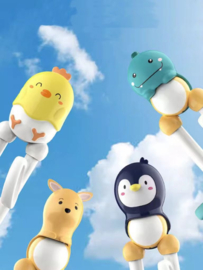 せいかつ Children Smart Training Chopsticks with Finger Cots Penguin