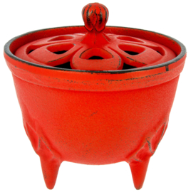 Incense burner Iwachu Bowl red Ø8.3xH8.1 cm