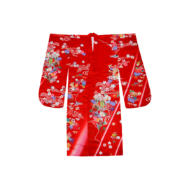 せいかつ Japanese Kimono Formal Woman Red Furisode