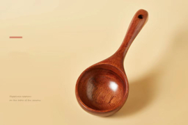 せいかつ Nippon Creative Compact Wooden Large Spoon