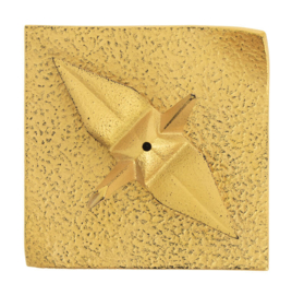 Cast Iron Incense Holder, Iwachu, Orizuru, Golden