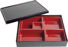 Bento box Japans Zwart Rood