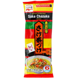 Nagatanien Salmon Chazuke Rice Soup Seasoning, 33 g, 6 sachets