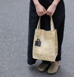 せいかつ Nippon Eco-Floding Oil Waxed Fabric Tote Bag ( Beige Medium )