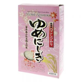Yume Nishiki Super Premium Riz à Grain Court 1kg