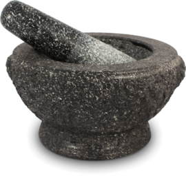Vijzel steen Graniet, donkergrijs  Ø17 cm