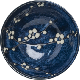 Bowl Hana flower deep blue  Ø15,7 cm | H8 cm