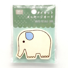 せいかつ Cute Cartoon Note Card DIY Shaped Gift Message Card (Type 2) 30pcs 7*7 cm