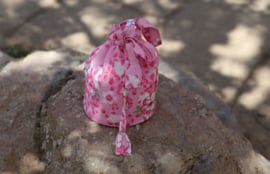 せいかつ Japanese Kimono Handbag Pink Sakura