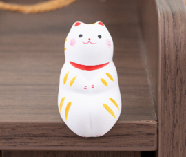 せいかつ Ceramic Ornament White Cat Shiro 3*3*6cm
