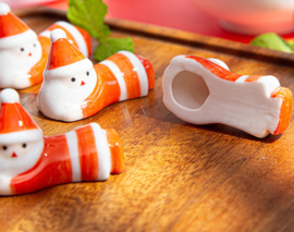 せいかつ Japanese Chopstick Holder ( Santa 3ps）