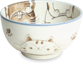 Drie katten kom blue Ø13 cm | H7 cm