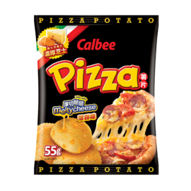 Calbee Potato Crisps Pizza Flavour 55g