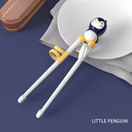 せいかつ Children Smart Training Chopsticks with Finger Cots Penguin