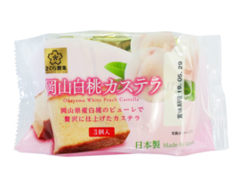 Sunlavieen Okayama Hakuto Castella White Peach Japanese Sponge  Cake 40g