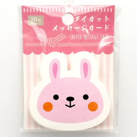 せいかつ Cute Cartoon Note Card DIY Shaped Gift Message Card (Type 1) 30pcs 7*7 cm