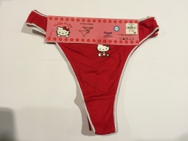 Hello Kitty String Wit Rood S