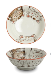 Drie katten kom Rood Ø19.5 cm | H7 cm