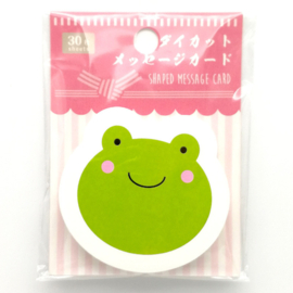 せいかつ Cute Cartoon Note Card DIY Shaped Gift Message Card (Type 1) 30pcs 7*7 cm