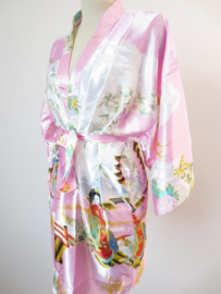 Japanse Kimono Kort Licht Roze