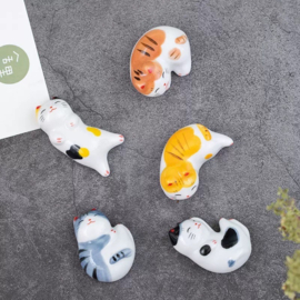 Nippon Chopstick Holder Sleepy Cats 5pcs
