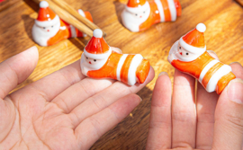 せいかつ Japanese Chopstick Holder ( Santa 3ps）