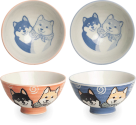 Japanse kommen Shiba Hond 2st.  Ø12 cm | H6,5 cm