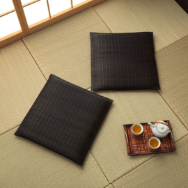 Tatami Japan Floor Cushion Zabuton size 55 x 55 x 5.5cm (Black)