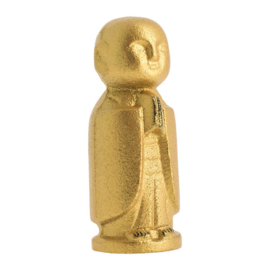 Cast iron paperweight, Jizo Protective Gold