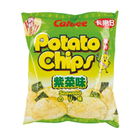 Calbee Potato Crisps - Seaweed 20x55g bag