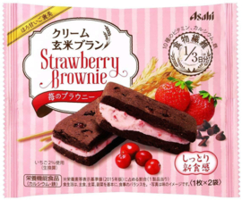 Cream Brown Rice Bran Strawberry Brownie