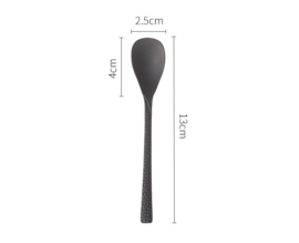 せいかつ Nippon Takasago Metal Hammertone Cutlery Stainless Steel Antioxidant Tea Spoon (13*2.5)cm