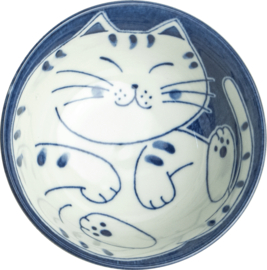 Cat Rijst Kom Blue Ø15 cm | H7 cm