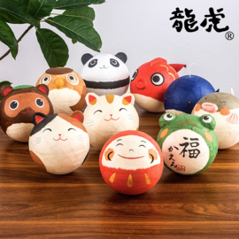 せいかつ Japanese Kyoto Ryukodo Washi Tumbler Roly-poly Bell Ornament Dharma