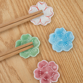 せいかつ Japanese Chopstick Holder ( Hana multi color 4ps）
