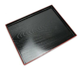 Japanese food Tray Black Red 39 x 28 x  1.1cm