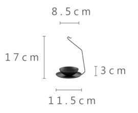 せいかつ Japanese Creative  Iron Candle Holder