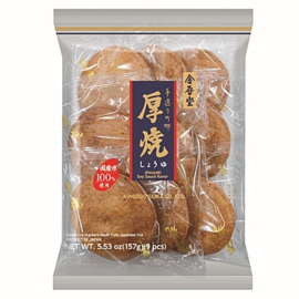Kingodo Atsuyaki Senbei Soy Sauce Rice Cracker 157g