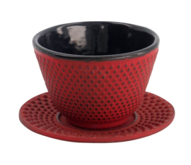 WY Tea Cup Iron+plate 7x5.5cm 120ml